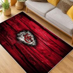 nfl kansas city chiefs football team logo sport carpet area rug home decor living room kccw162