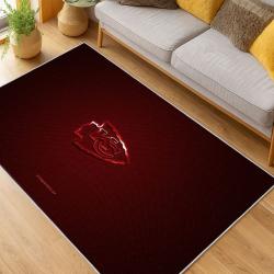 nfl kansas city chiefs football team logo sport carpet area rug home decor living room kccw164