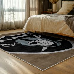 NFL Las Vegas Raiders Football Team Logo Sport Carpet Area Rug Home Decor Gift LVRW115