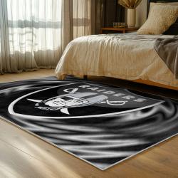 NFL Las Vegas Raiders Football Team Logo Sport Carpet Area Rug Home Decor Gift LVRW122