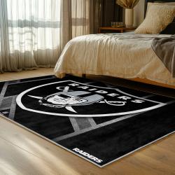 NFL Las Vegas Raiders Football Team Logo Sport Carpet Area Rug Home Decor Gift LVRW125