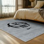 nfl las vegas raiders football team logo sport carpet area rug home decor bed room lvrw131