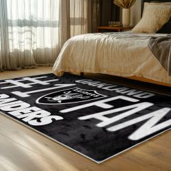NFL Las Vegas Raiders Football Team Logo Sport Carpet Area Rug Home Decor Gift LVRW147