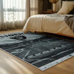 NFL Las Vegas Raiders Football Team Logo Sport Carpet Area Rug Home Decor Gift LVRW152