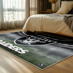 NFL Las Vegas Raiders Football Team Logo Sport Carpet Area Rug Home Decor Gift LVRW155