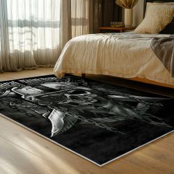 NFL Las Vegas Raiders Football Team Logo Sport Carpet Area Rug Home Decor Gift LVRW159