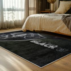 NFL Las Vegas Raiders Football Team Logo Sport Carpet Area Rug Home Decor Gift LVRW161