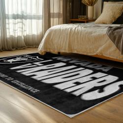 NFL Las Vegas Raiders Football Team Logo Sport Carpet Area Rug Home Decor Gift LVRW169