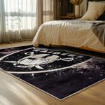 nfl las vegas raiders football team logo sport carpet area rug home decor bed room lvrw170