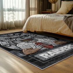 NFL Las Vegas Raiders Football Team Logo Sport Carpet Area Rug Home Decor Gift LVRW178