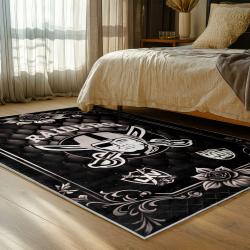 NFL Las Vegas Raiders Football Team Logo Sport Carpet Area Rug Home Decor Gift LVRW188