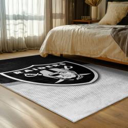 NFL Las Vegas Raiders Football Team Logo Sport Carpet Area Rug Home Decor Gift LVRW193