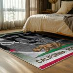 nfl las vegas raiders football team logo sport carpet area rug home decor bed room lvrw194