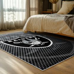 NFL Las Vegas Raiders Football Team Logo Sport Carpet Area Rug Home Decor Gift LVRW195