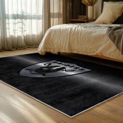 NFL Las Vegas Raiders Football Team Logo Sport Carpet Area Rug Home Decor Gift LVRW200