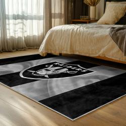 NFL Las Vegas Raiders Football Team Logo Sport Carpet Area Rug Home Decor Gift LVRW202