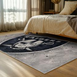NFL Las Vegas Raiders Football Team Logo Sport Carpet Area Rug Home Decor Gift LVRW211