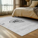 nfl las vegas raiders football team logo sport carpet area rug home decor bed room lvrw212