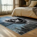nfl las vegas raiders football team logo sport carpet area rug home decor bed room lvrw216