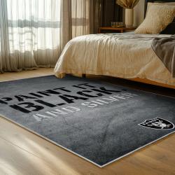 NFL Las Vegas Raiders Football Team Logo Sport Carpet Area Rug Home Decor Gift LVRW225