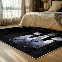 NFL Las Vegas Raiders Football Team Logo Sport Carpet Area Rug Home Decor Gift LVRW226