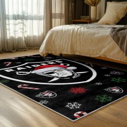 NFL Las Vegas Raiders Football Team Logo Sport Carpet Area Rug Home Decor Gift LVRW97