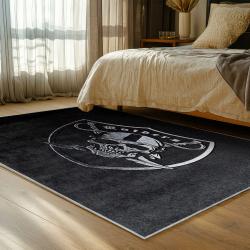 NFL Las Vegas Raiders Football Team Logo Sport Carpet Area Rug Home Decor Gift LVRW98