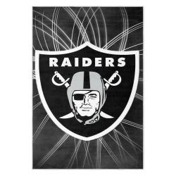 nfl las vegas raiders football team logo sport carpet area rug home decor gift lvrw116