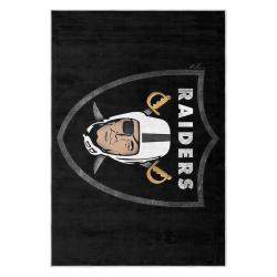 nfl las vegas raiders football team logo sport carpet area rug home decor gift lvrw128