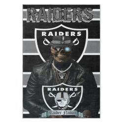 nfl las vegas raiders football team logo sport carpet area rug home decor gift lvrw135