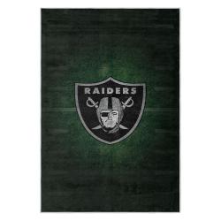 nfl las vegas raiders football team logo sport carpet area rug home decor gift lvrw136