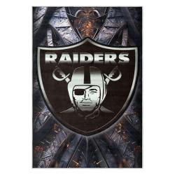 nfl las vegas raiders football team logo sport carpet area rug home decor gift lvrw141