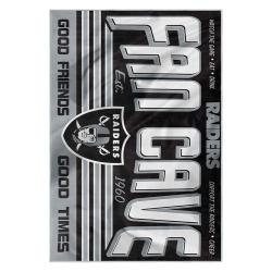 nfl las vegas raiders football team logo sport carpet area rug home decor gift lvrw150