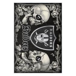 nfl las vegas raiders football team logo sport carpet area rug home decor gift lvrw151