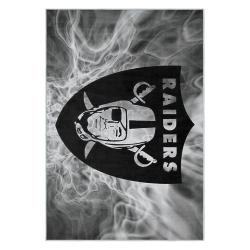 nfl las vegas raiders football team logo sport carpet area rug home decor gift lvrw153