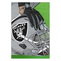 nfl las vegas raiders football team logo sport carpet area rug home decor gift lvrw157