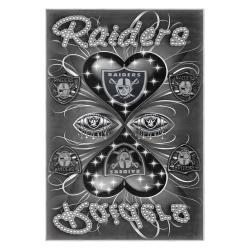 nfl las vegas raiders football team logo sport carpet area rug home decor gift lvrw164