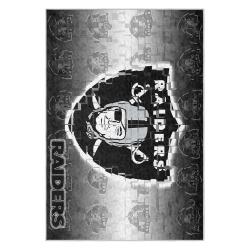 nfl las vegas raiders football team logo sport carpet area rug home decor gift lvrw168