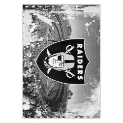 nfl las vegas raiders football team logo sport carpet area rug home decor gift lvrw203