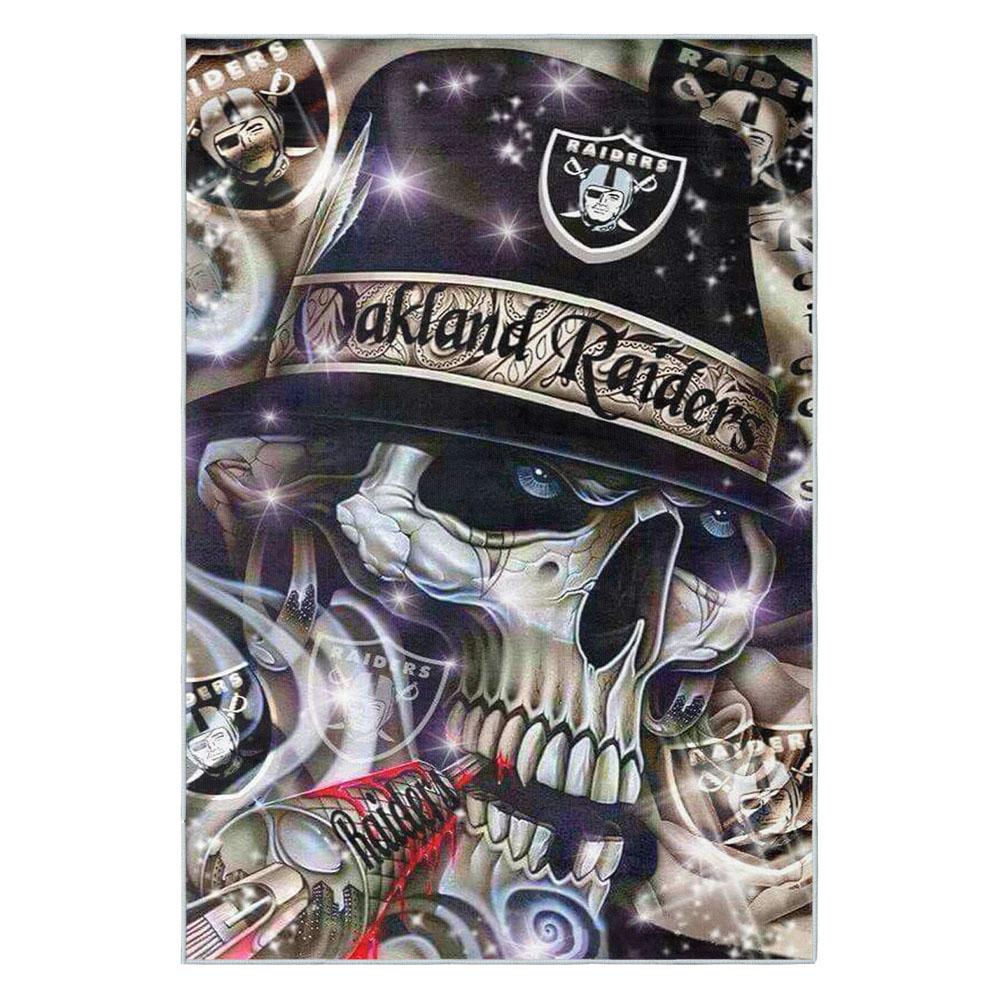 NFL Las Vegas Raiders Football Team Logo Sport Carpet Area Rug Home Decor Gift LVRW218 2 nfl las vegas raiders football team logo sport carpet area rug home decor gift lvrw218