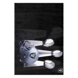 nfl las vegas raiders football team logo sport carpet area rug home decor gift lvrw226