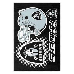 nfl las vegas raiders football team logo sport carpet area rug home decor gift lvrw99