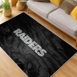 nfl las vegas raiders football team logo sport carpet area rug home decor living room lvrw126