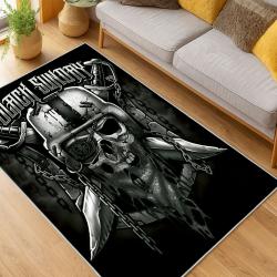 nfl las vegas raiders football team logo sport carpet area rug home decor living room lvrw159