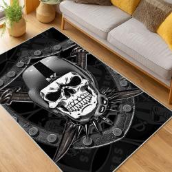 nfl las vegas raiders football team logo sport carpet area rug home decor living room lvrw191