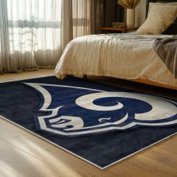 nfl los angeles rams football team logo sport carpet area rug home decor gift bedroom lar103