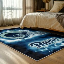 nfl los angeles rams football team logo sport carpet area rug home decor gift bedroom lar105
