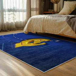 nfl los angeles rams football team logo sport carpet area rug home decor gift bedroom lar106