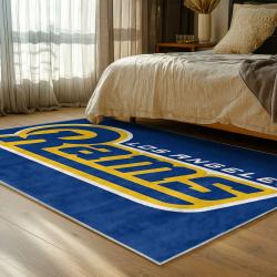 nfl los angeles rams football team logo sport carpet area rug home decor gift bedroom lar110