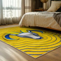 nfl los angeles rams football team logo sport carpet area rug home decor gift bedroom lar116